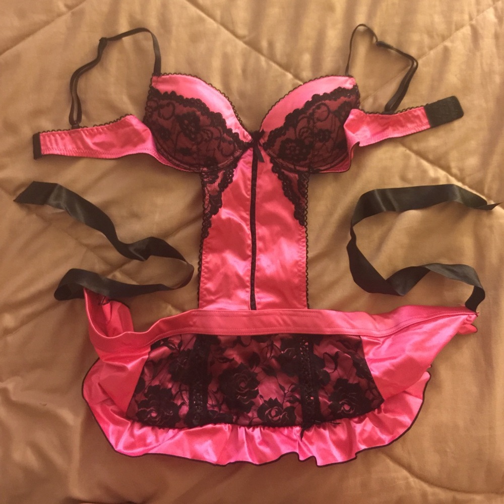 NWOT Hustler's Apron Style Babydoll Lingerie Top